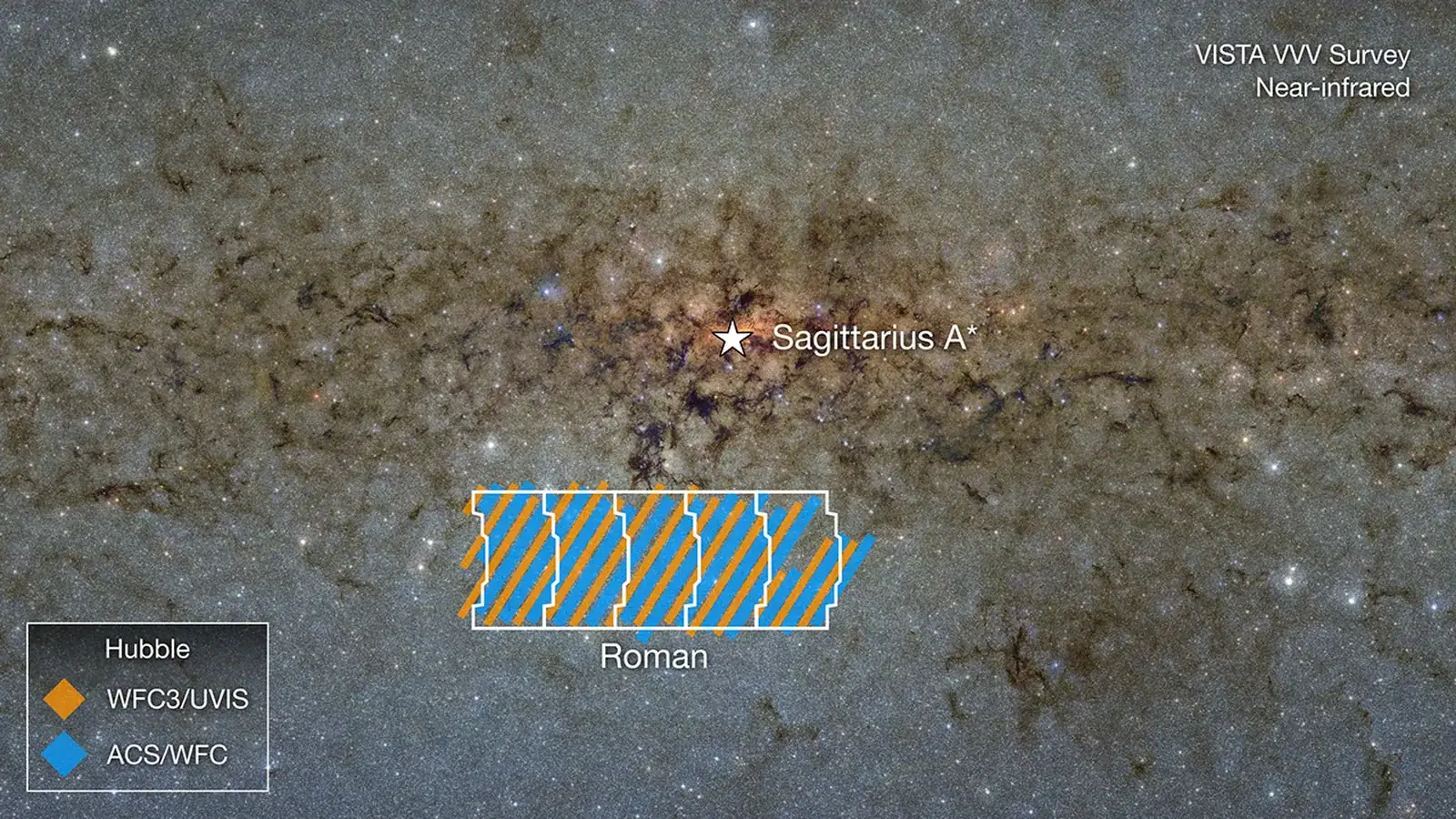VISTA Survey Pinpoints Roman’s Targets Near Milky Way’s Center